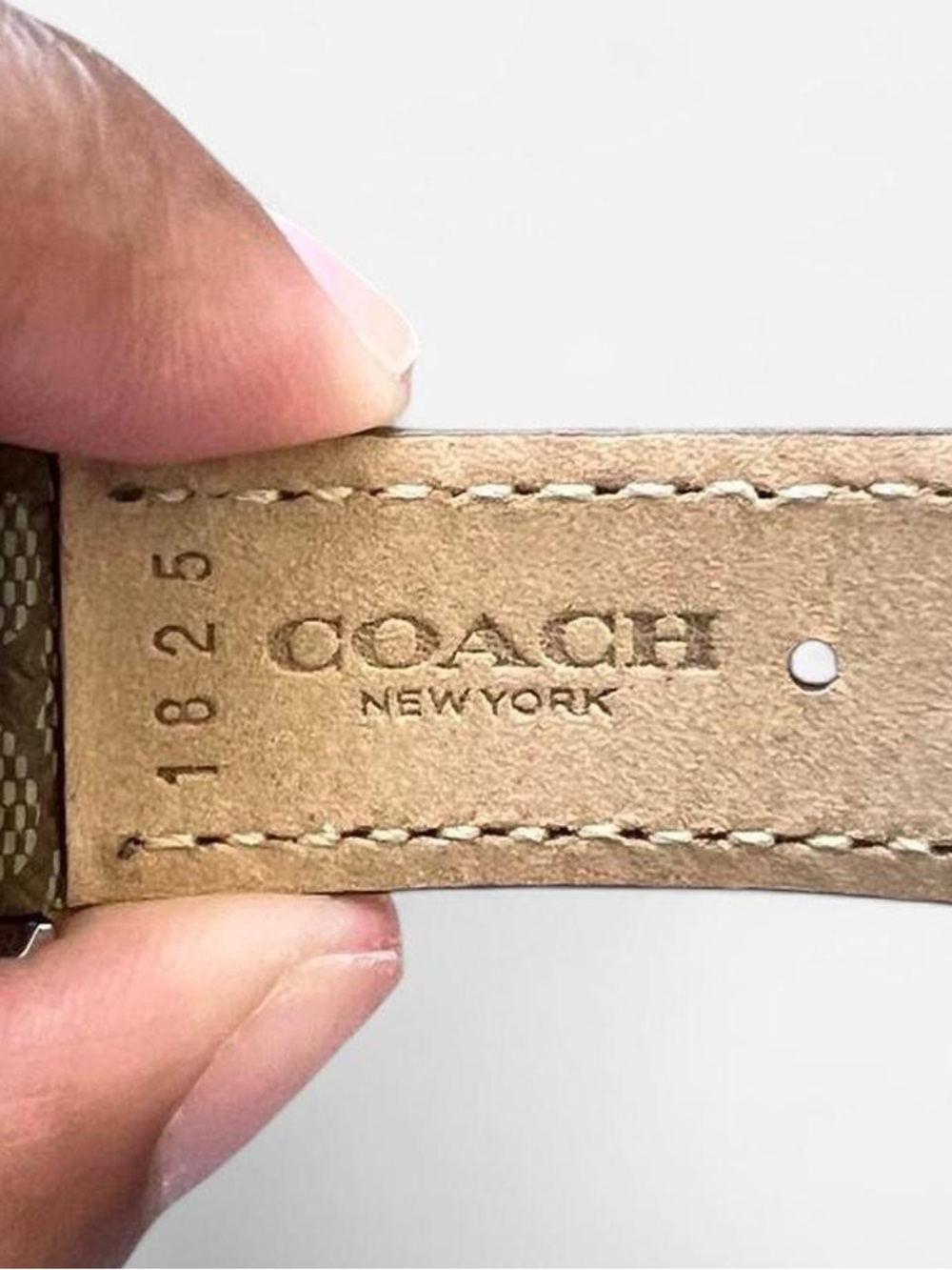 Brown Calfskin Coach Watch - Picture 3 of 4